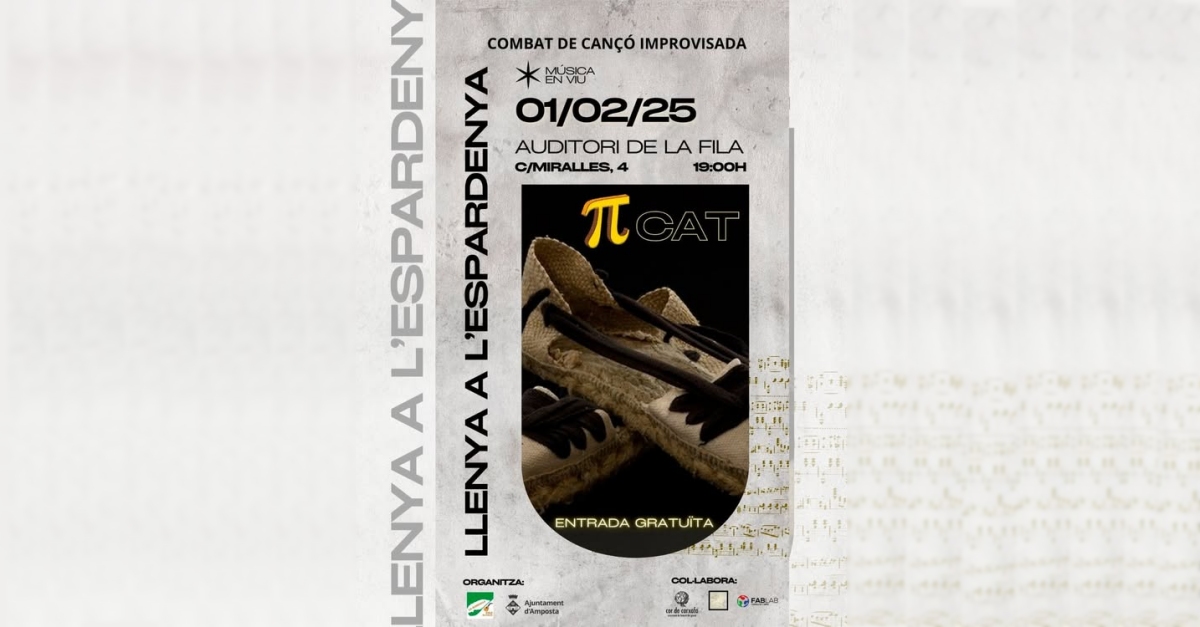 1r combat de cançó improvisada: ’Llenya a l’espardenya’ 1r combat de cançó improvisada: ’Llenya a l’espardenya’