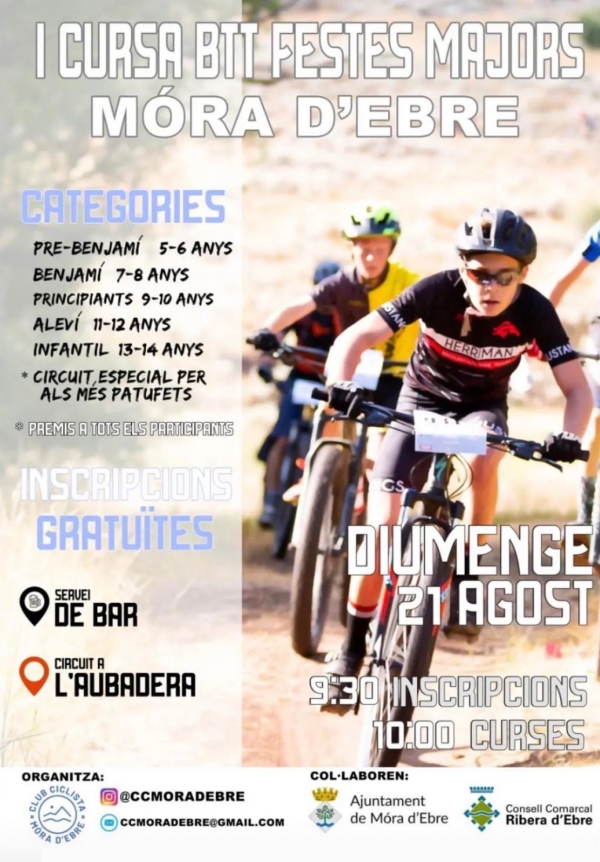 1a Cursa BTT Festes Majors de Móra d´Ebre 1a Cursa BTT Festes Majors de Móra d´Ebre