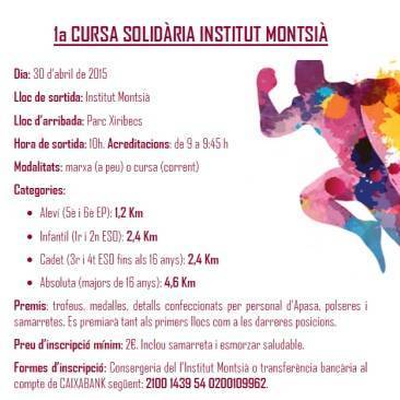 1a. Cursa solid�ria Institut Montsi�