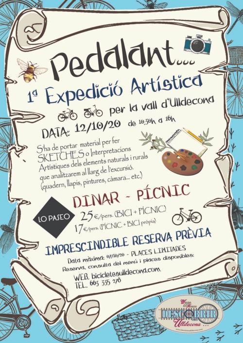 1a Expedició artística pedalant per la vall d’Ulldecona 1a Expedició artística pedalant per la vall d’Ulldecona