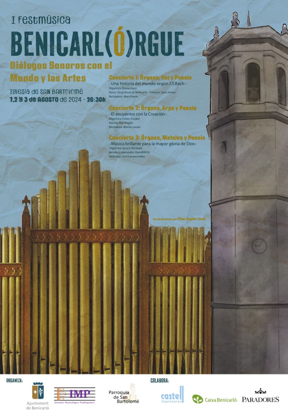 La msica d’orgue pren el protagonisme a Benicarl els dies 1, 2 i 3 d’agost | EbreActiu.cat, revista digital d’oci actiu | Terres de l’Ebre ...