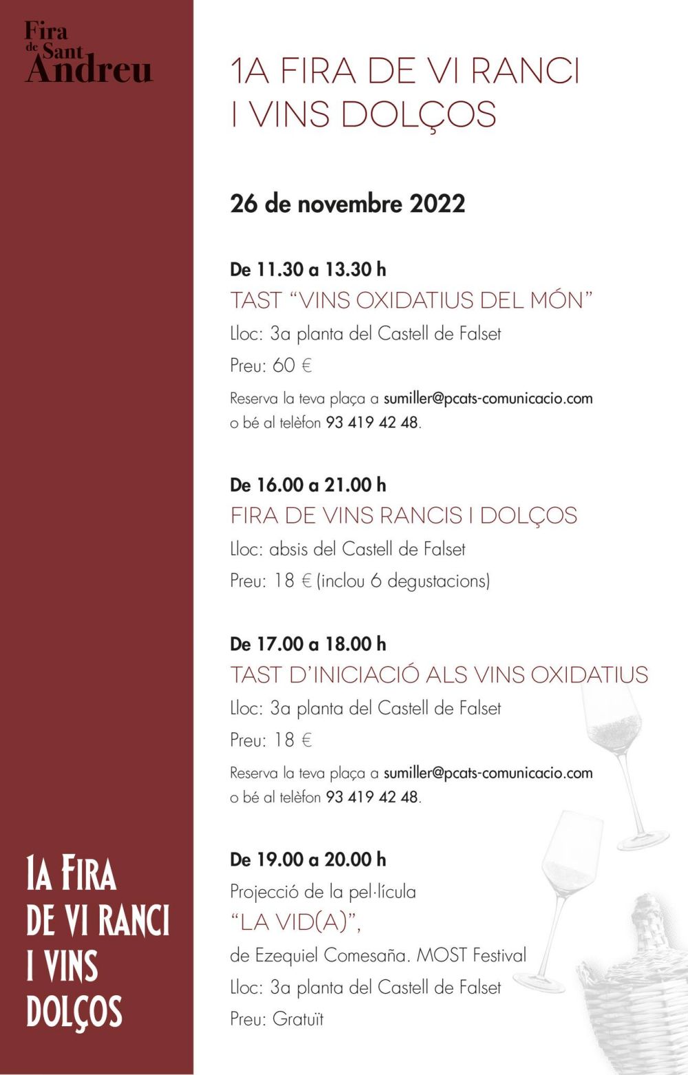 I Fira dels vins rancis i dolços I Fira dels vins rancis i dolços