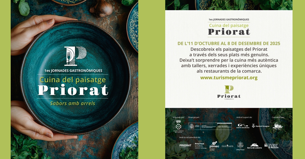 1es Jornades gastronòmiques. Cuina del paisatge. Priorat 1es Jornades gastronòmiques. Cuina del paisatge. Priorat