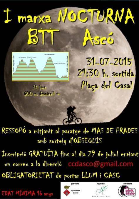 1a marxa nocturna BTT 1a marxa nocturna BTT
