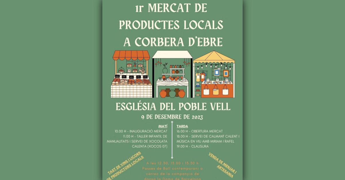 1r Mercado de productos locales en Corbera d�Ebre