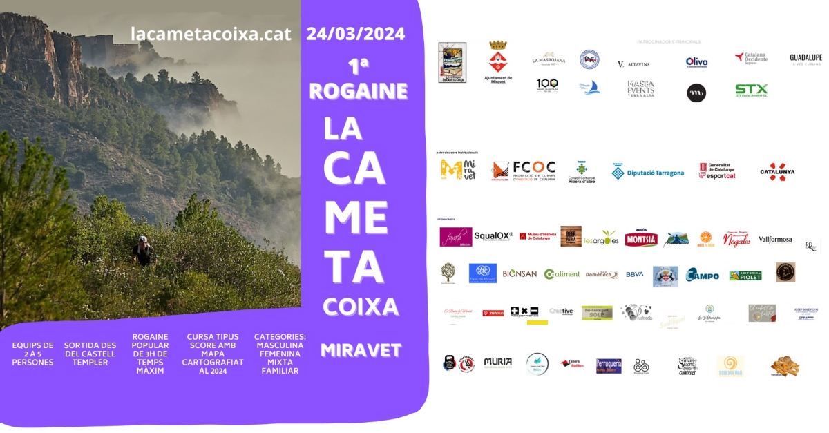 1a Carrera de orientaci�n rogaine �La Cameta Coixa�