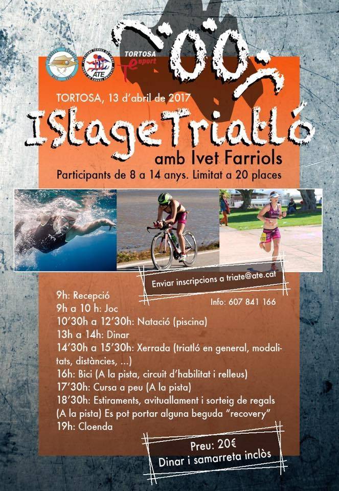 1r Stage Triatló, amb Ivet Farriols 1r Stage Triatló, amb Ivet Farriols