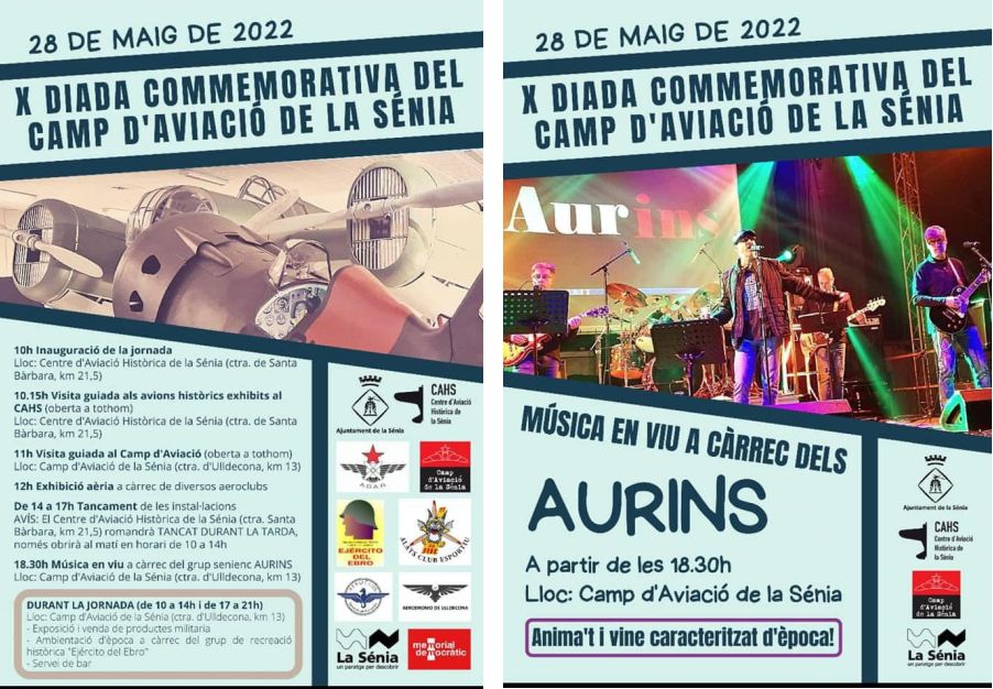 X Diada Commemorativa al Camp d’Aviació de la Sénia X Diada Commemorativa al Camp d’Aviació de la Sénia