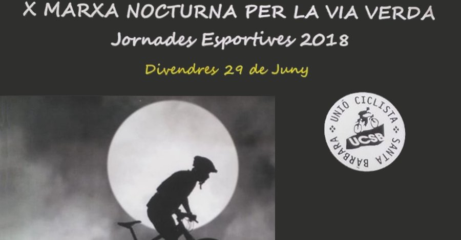 10a Marcha nocturna por la v�a verde con BTT
