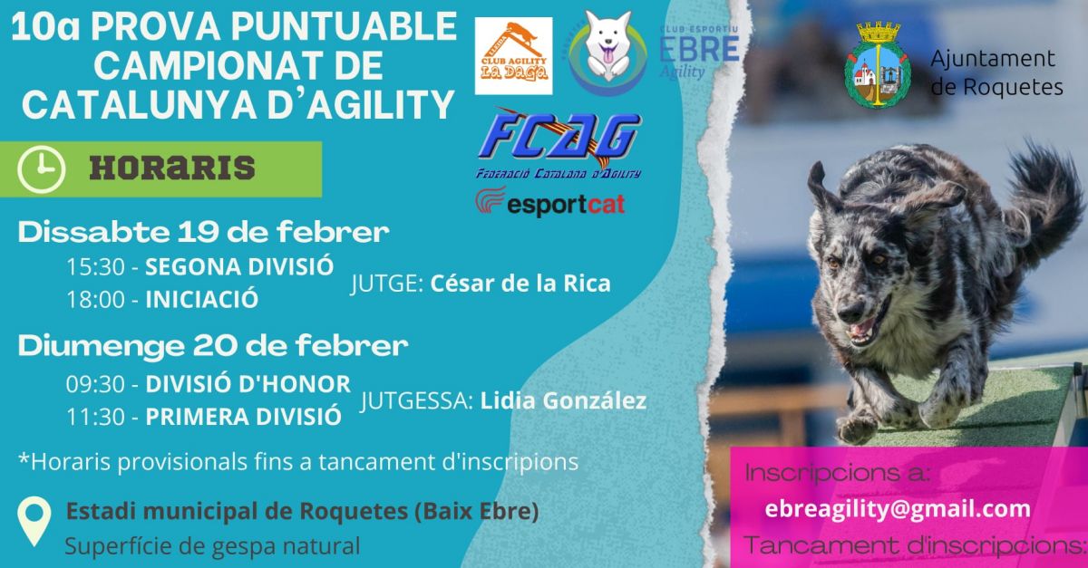 10a Prova puntuable Campionat de Catalunya d�Agility