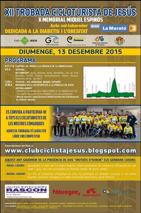 12a Trobada cicloturista de Jes�s - Memorial Miquel Espin�s