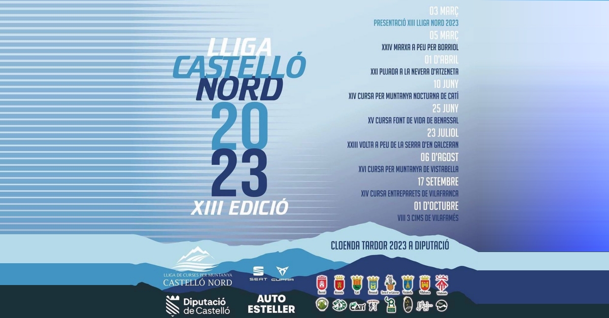 XV Cursa Font de Vida de Benassal XV Cursa Font de Vida de Benassal