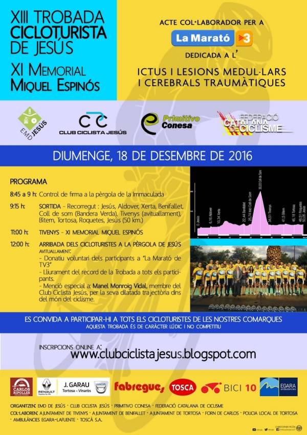 13a Trobada cicloturista de Jes�s i 11� memorial Miquel Espin�s