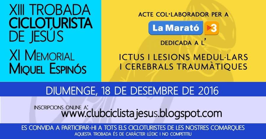 13a Trobada cicloturista de Jes�s i 11� memorial Miquel Espin�s