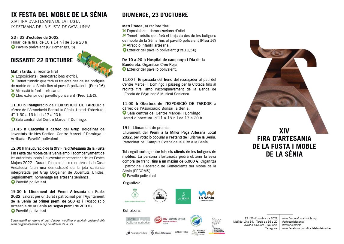 XIV Fira d�Artesania de la Fusta i Moble de la S�nia