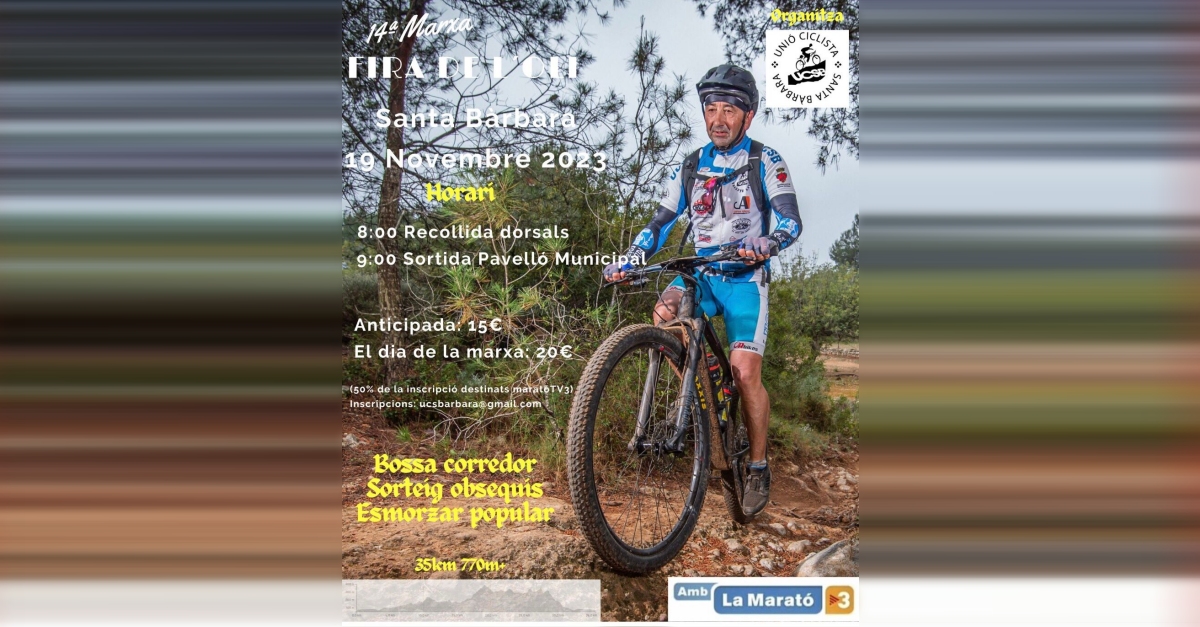 14a Marxa BTT Fira de l’Oli 14a Marxa BTT Fira de l’Oli