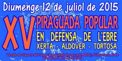 15 piraguada popular en defensa de l�Ebre