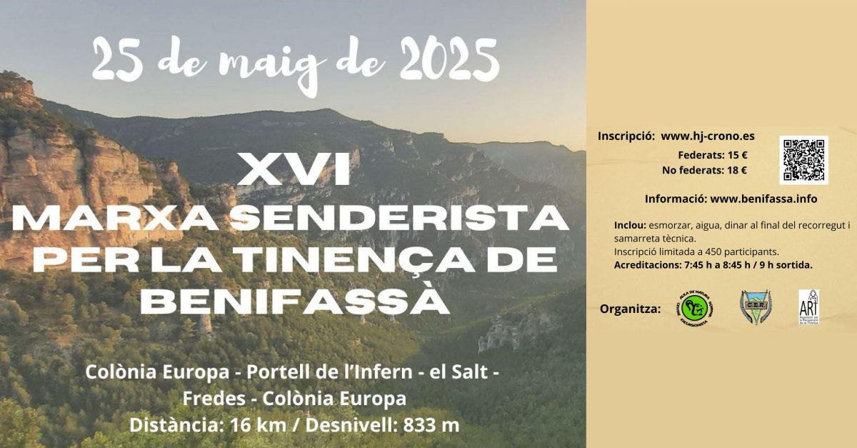 16 Marxa Senderista per la Tinena de Benifass
