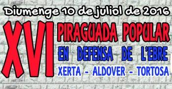 16a piraguada en defensa de l&rsquo;Ebre
