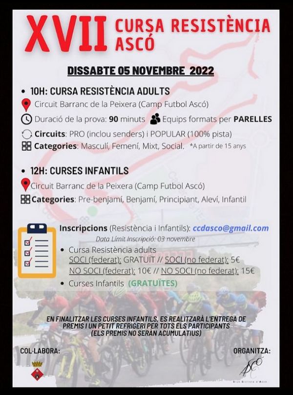 XVII Cursa resist�ncia BTT d�Asc�