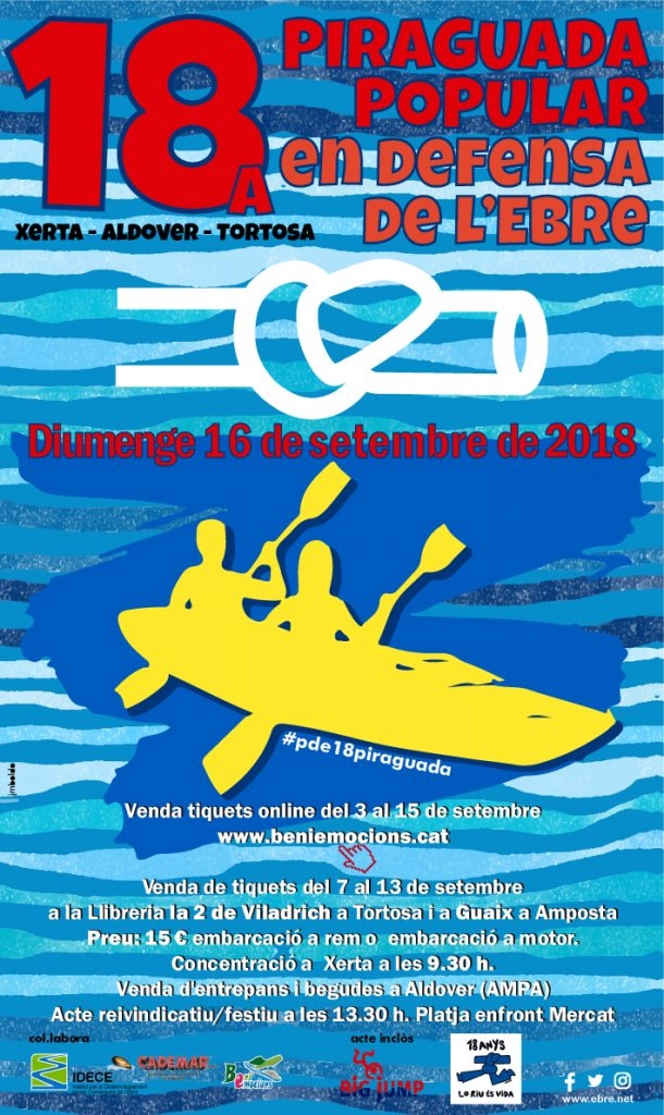 18a Piraguada en Defensa de l&rsquo;Ebre