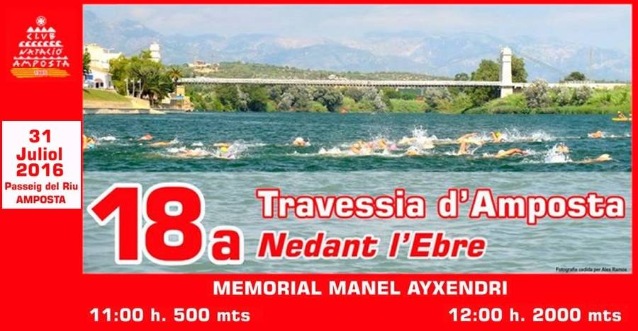 18a Travessia d�Amposta nedant l�Ebre, memorial Manel Ayxendri