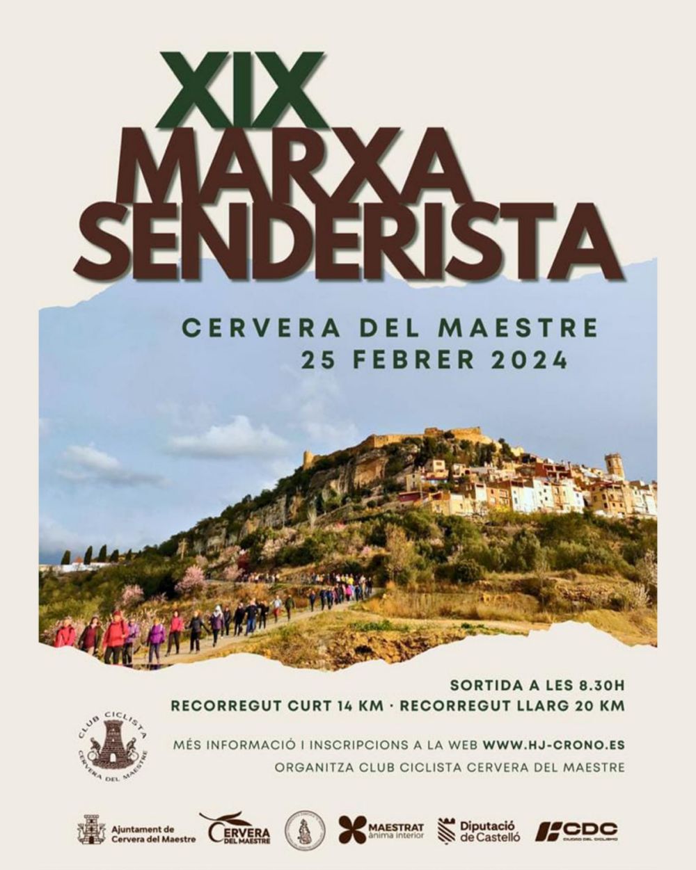 XIX Marxa senderista de Cervera del Maestre XIX Marxa senderista de Cervera del Maestre