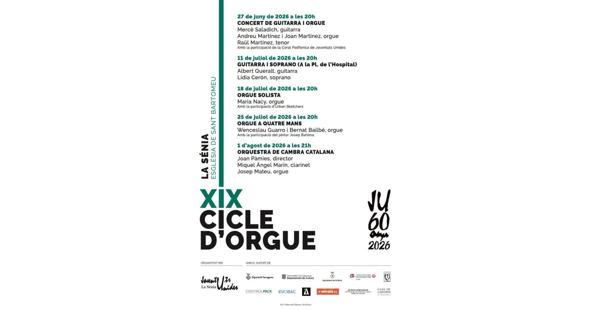 XIX Cicle d�Orgue: Orgue solista