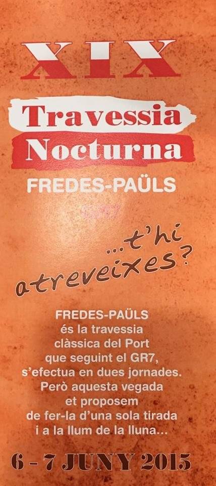 19a travessia nocturna Fredes - Pa�ls