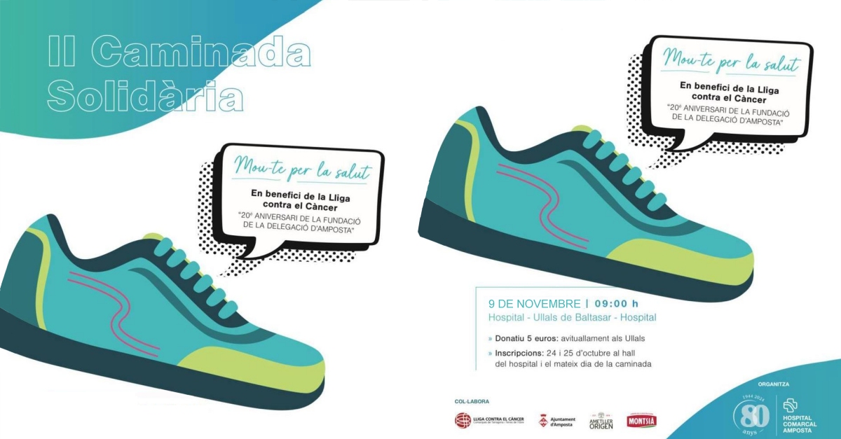 II Caminata solidaria, en beneficio de la Lliga contra el C�ncer