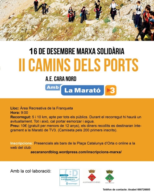 2a Camins dels Ports. Marxa solidària 2a Camins dels Ports. Marxa solidària