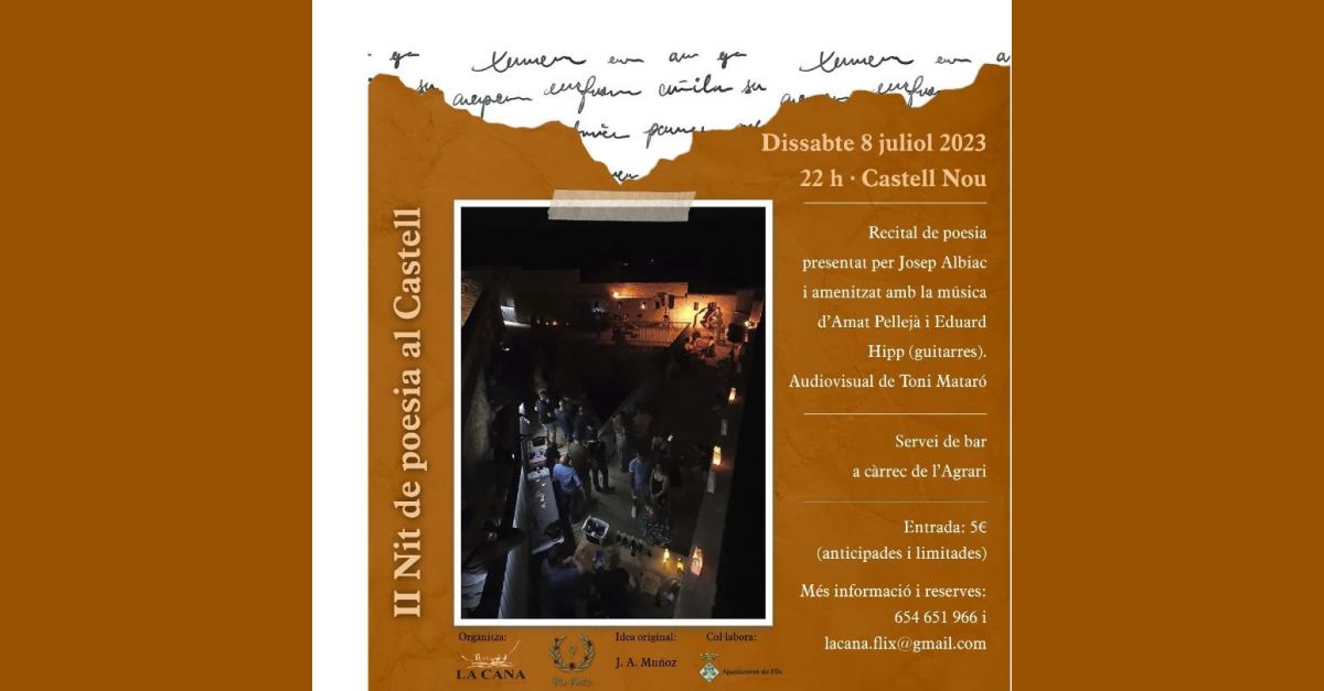 II Noche de poes�a al Castillo de Flix