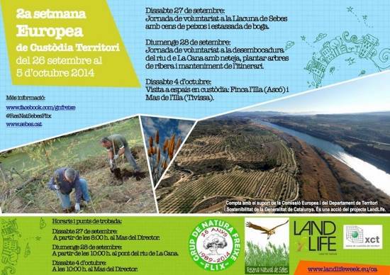 Jornada de voluntariat a la Llacuna de Sebes amb cens de peixos i estassada de boga