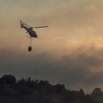 Extingit l’incendi de Tivenys, a la serra de Card-Boix
