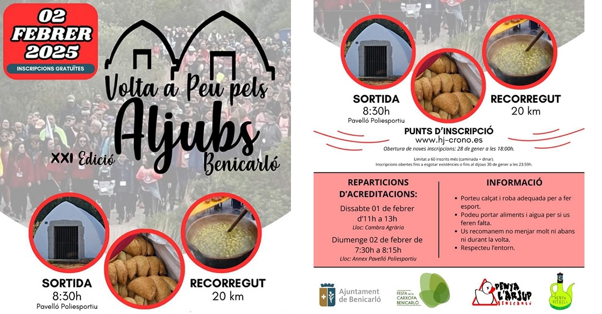 XXI Volta a peu pels Aljubs XXI Volta a peu pels Aljubs
