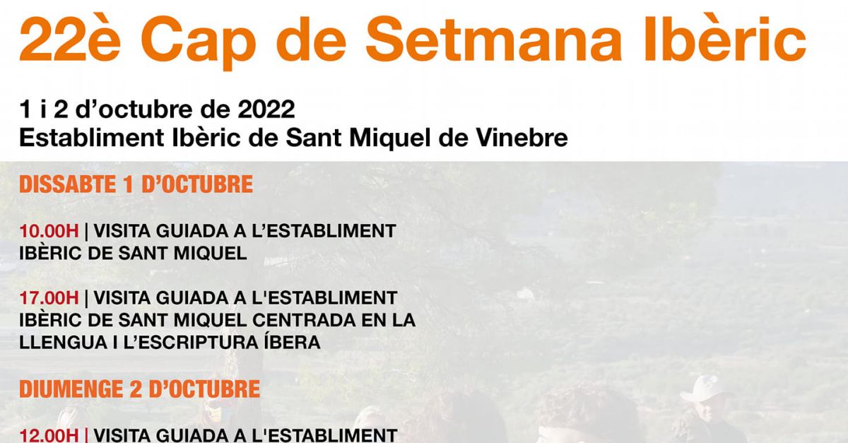 22� Fin de Semana Ib�rico en el poblado ib�rico de Sant Miquel de Vinebre