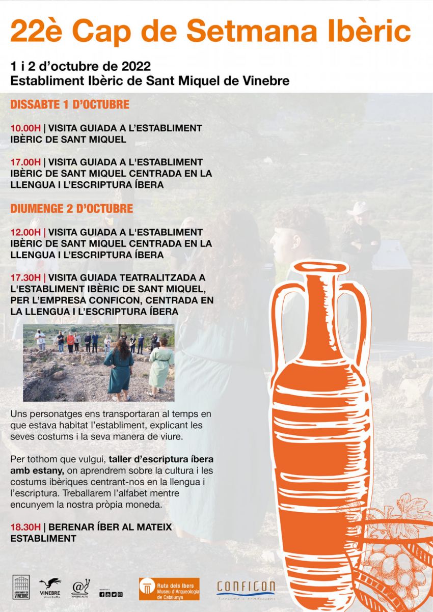 22� Cap de Setmana Ib�ric a l�Establiment ib�ric de Sant Miquel de Vinebre