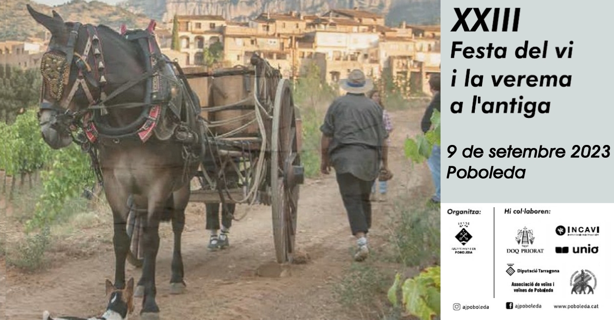XXIII Festa del vi i la verema a l’antiga XXIII Festa del vi i la verema a l’antiga