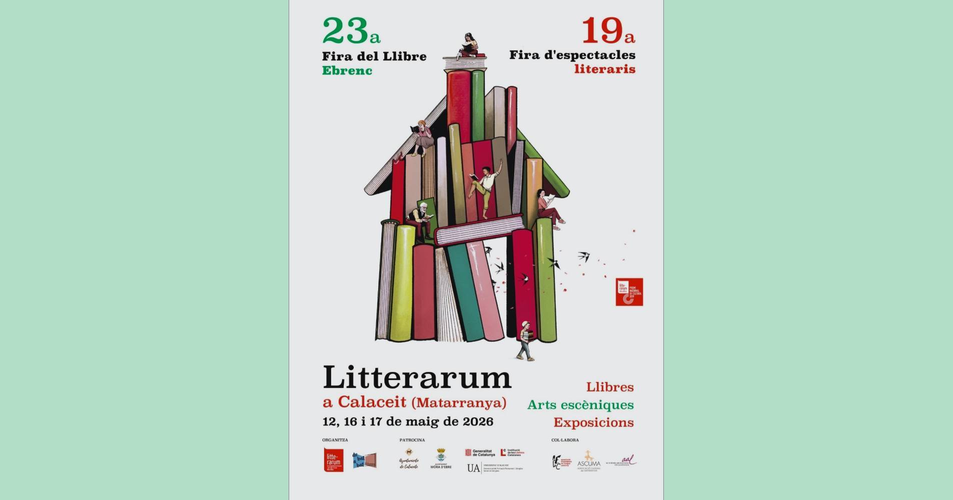 Litterarum: 23a fira del Llibre Ebrenc i 19a Fira d�espectacles literaris