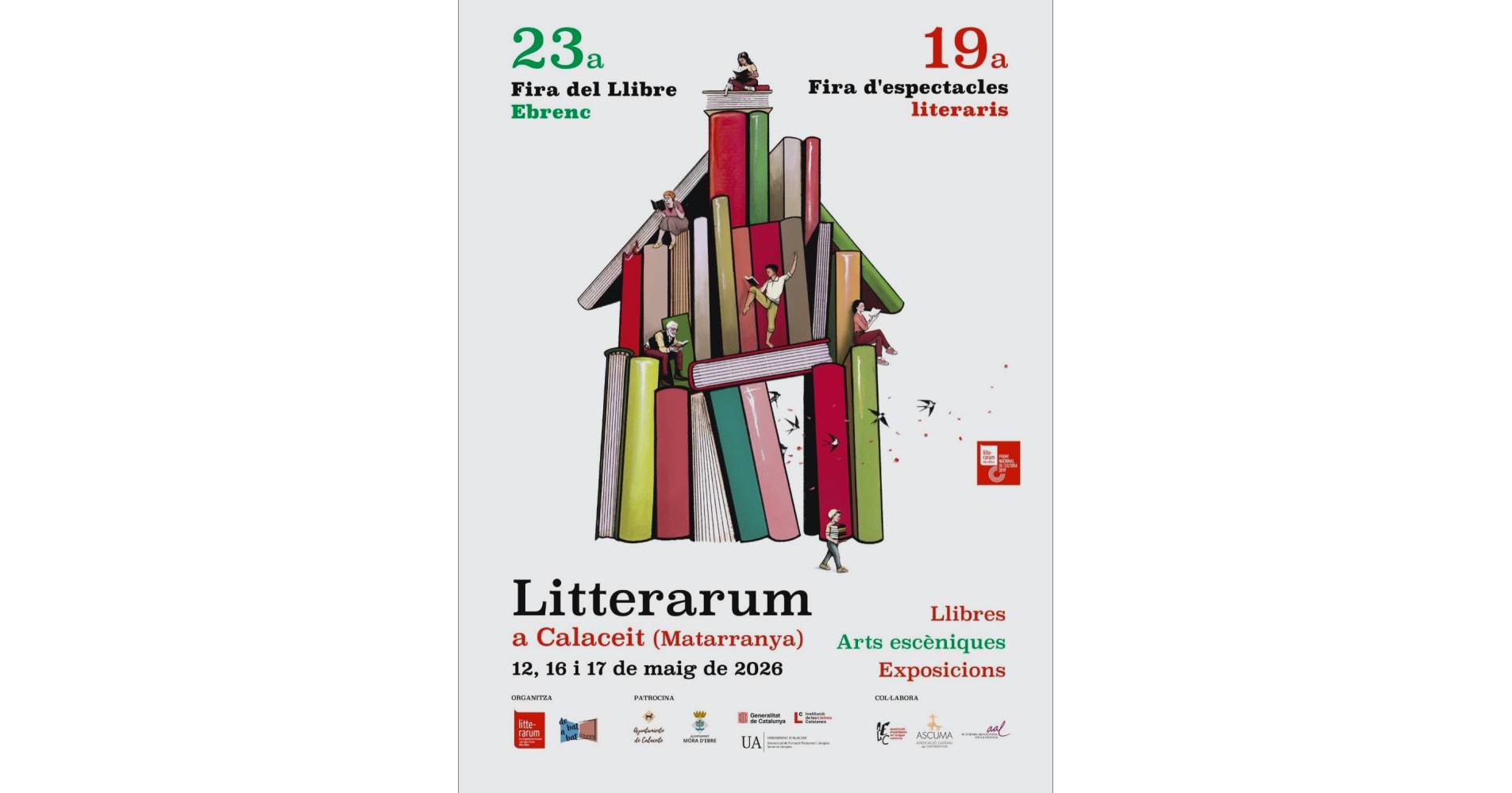 Litterarum: 23a fira del Llibre Ebrenc i 19a Fira d�espectacles literaris