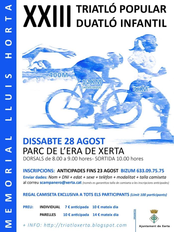 XXIII Triatl� popular i Duatl� infantil. Memorial Llu�s Horta