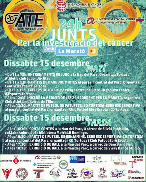 V edició 24 hores corrent per la Marató V edició 24 hores corrent per la Marató