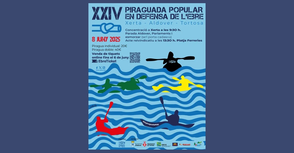 XXIV Piraguada popular en defensa de l’Ebre