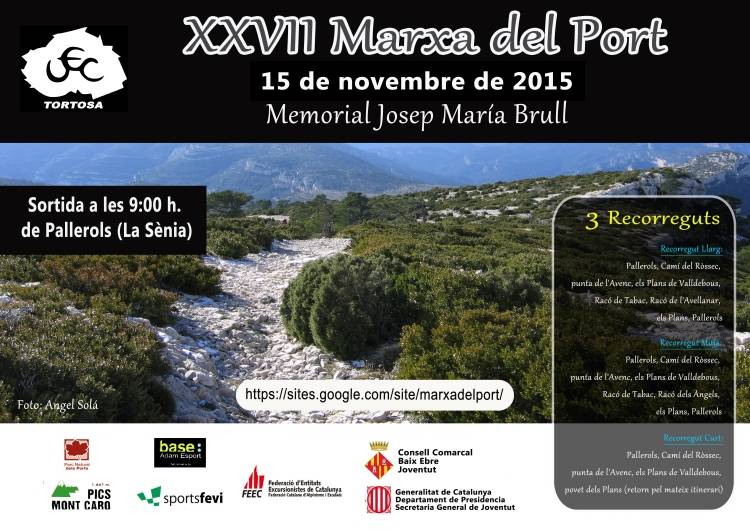 La 27a Marxa del Port enguany per la zona de La S�nia | EbreActiu.cat, revista digital d&rsquo;oci actiu | Terres de l&rsquo;Ebre ...