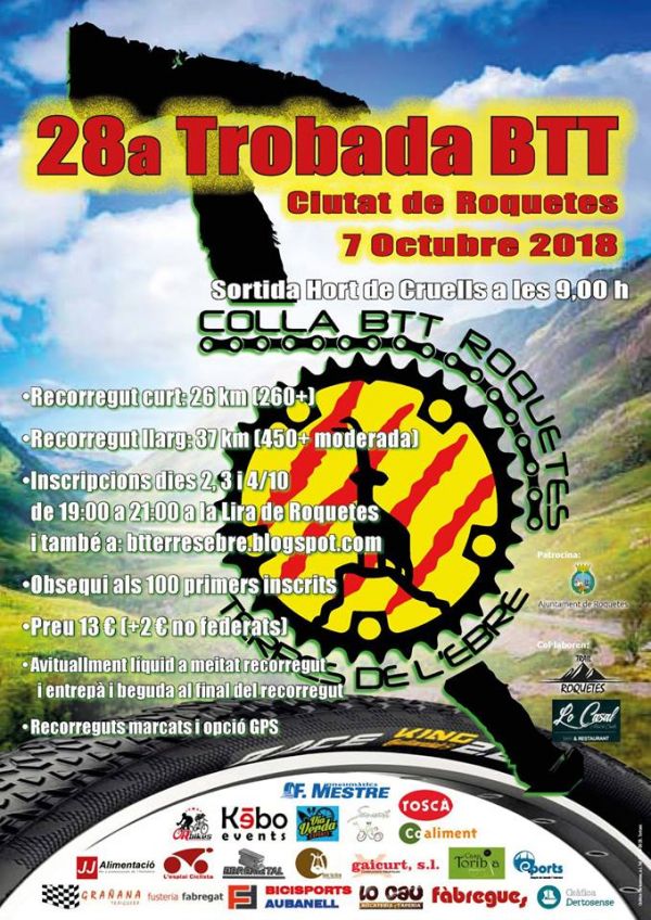 28a Trobada BTT Ciutat de Roquetes 28a Trobada BTT Ciutat de Roquetes