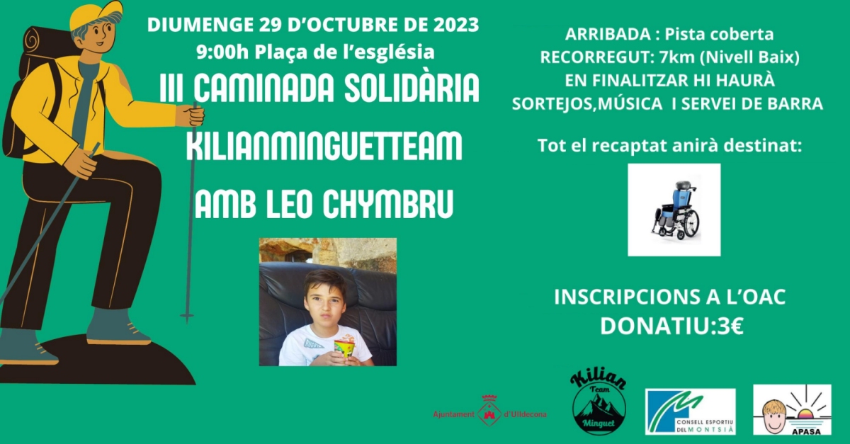 3a Caminada solid�ria Kilian Minguet Team amb Leo Chymbru