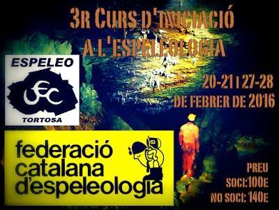 3r curs d’espeleologia (1r cap de setmana) 3r curs d’espeleologia (1r cap de setmana)