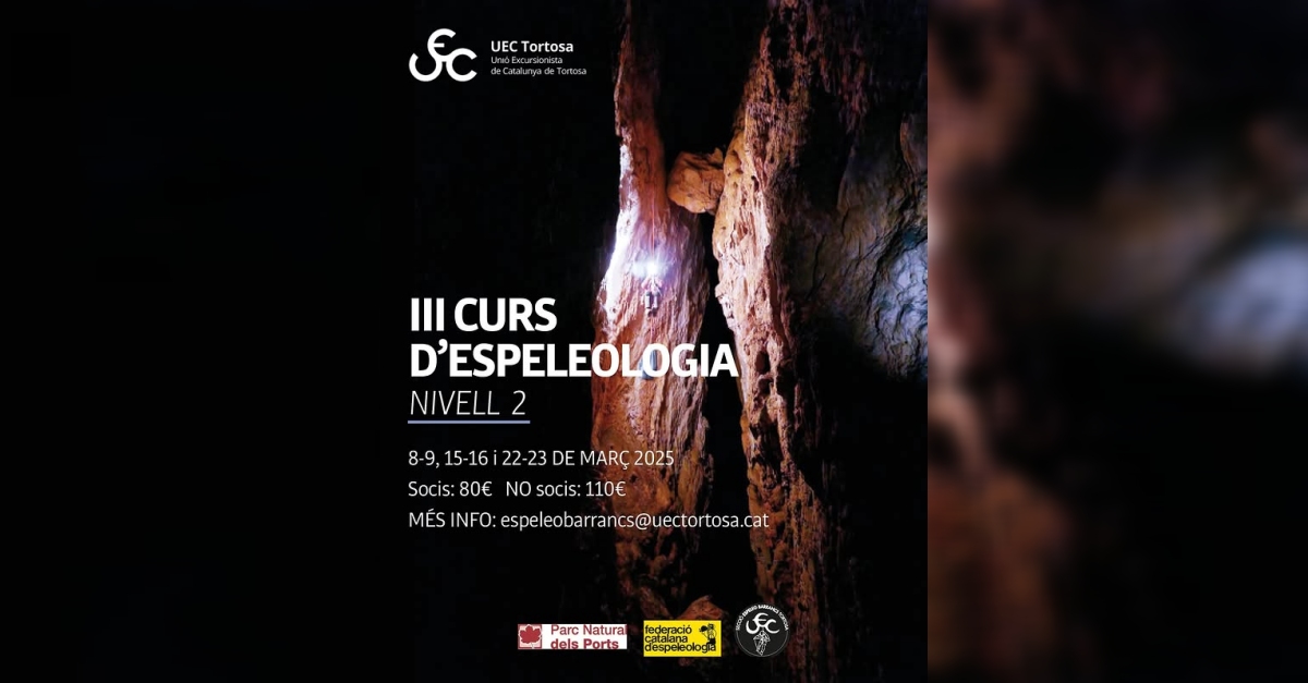 III Curs d�espeleologia - nivell 2