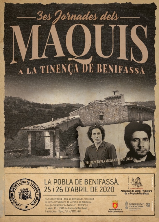 3es Jornades dels Maquis a la Tinen�a de Benifass� **suspeses