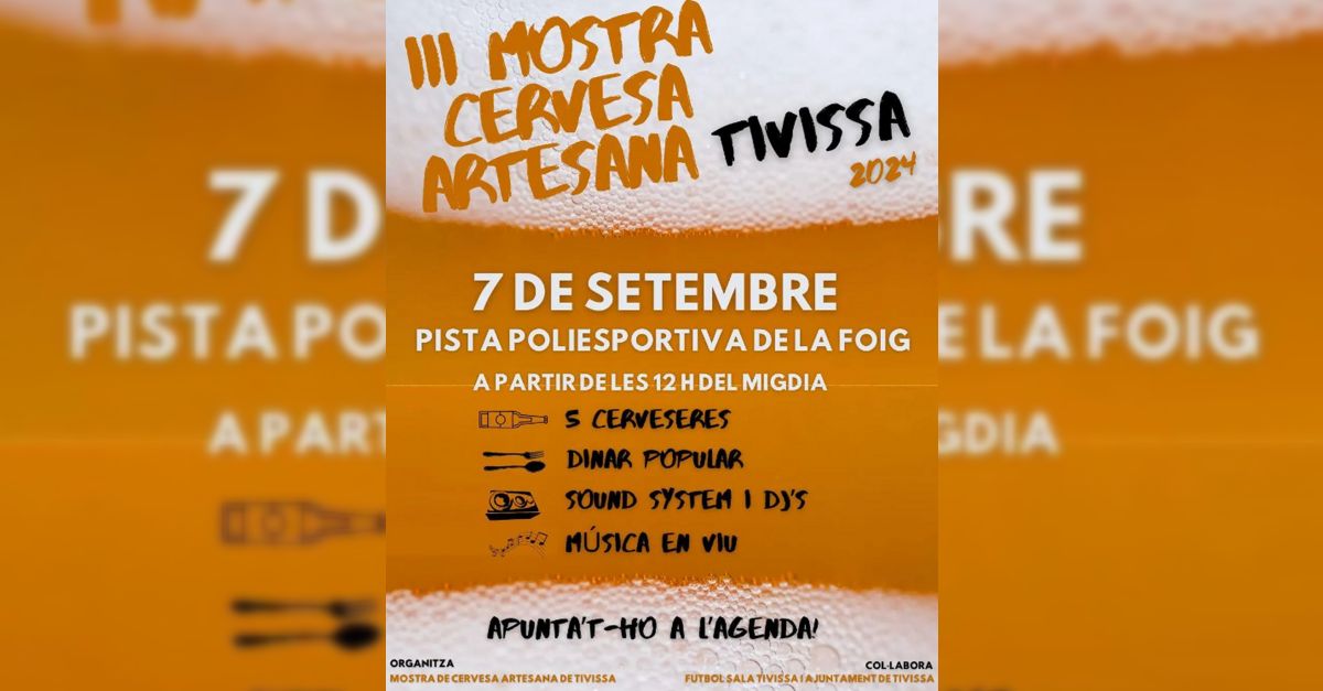 III Mostra de cervesa artesana a Tivissa III Mostra de cervesa artesana a Tivissa